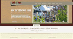 Desktop Screenshot of datsnicehotsauce.com